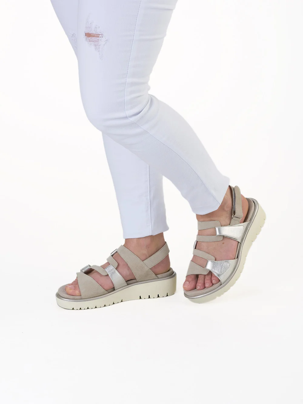 Sandale Bilbao platin sand