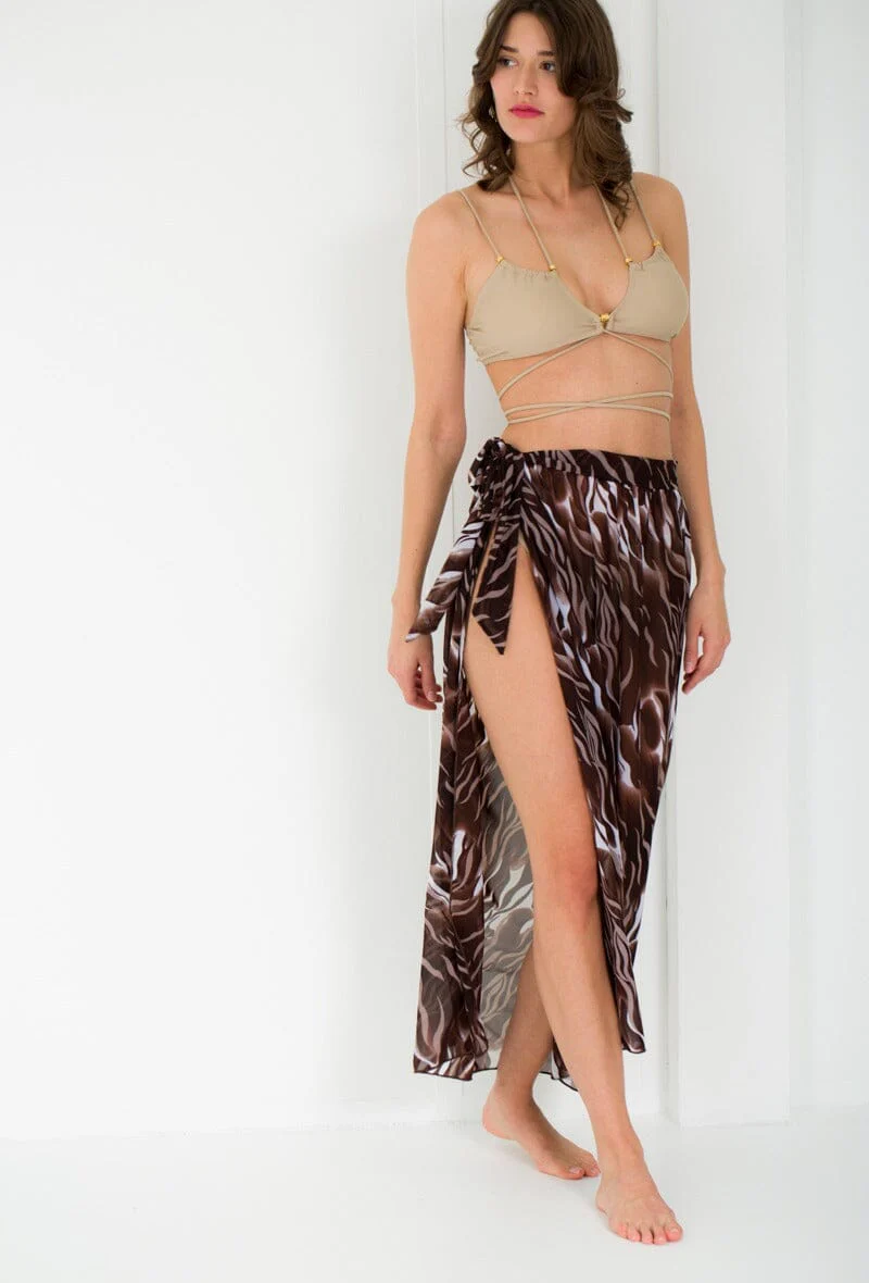 A-bee Long beach sarong skirt HS405 bicolor