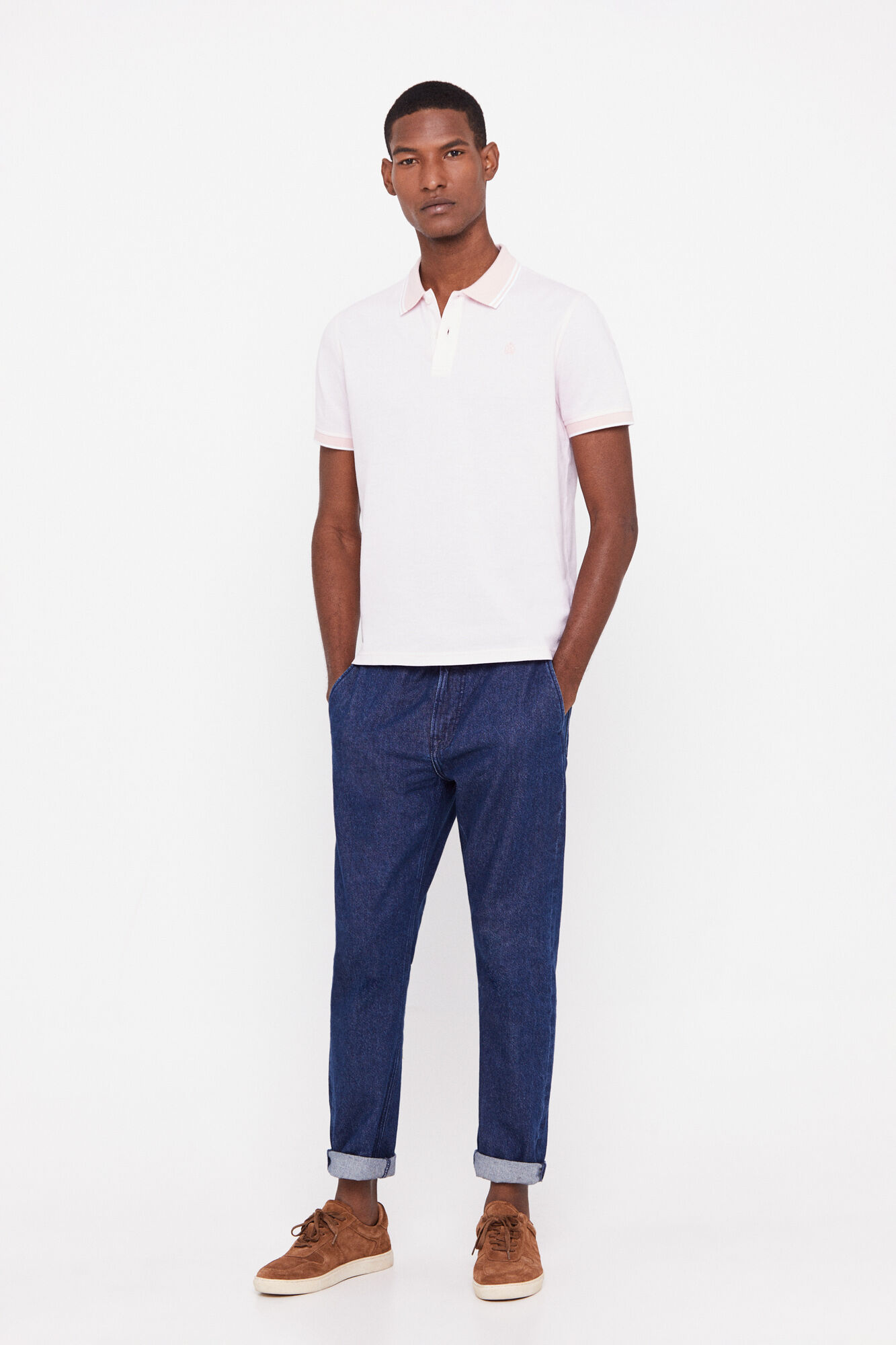 Polo Oxford Tip - Rosa