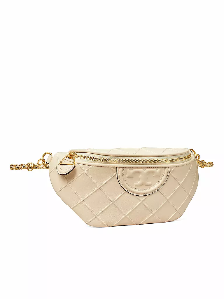 TORY BURCH Ledertasche - Gürteltasche FLEMING SOFT BELT BAG creme