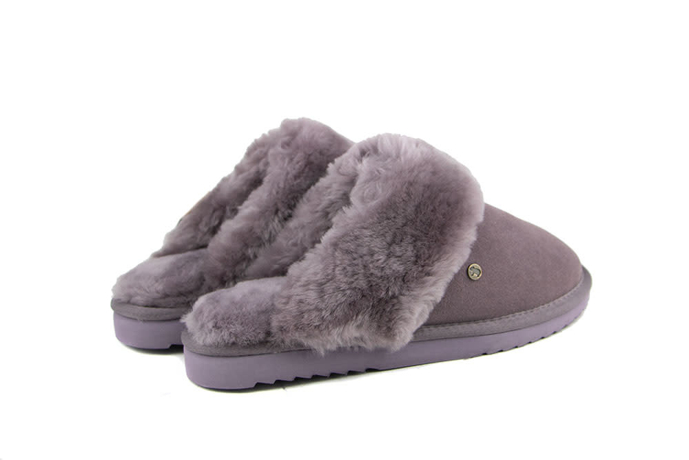 Warmbat Pantoffels Flurry Plum Suede