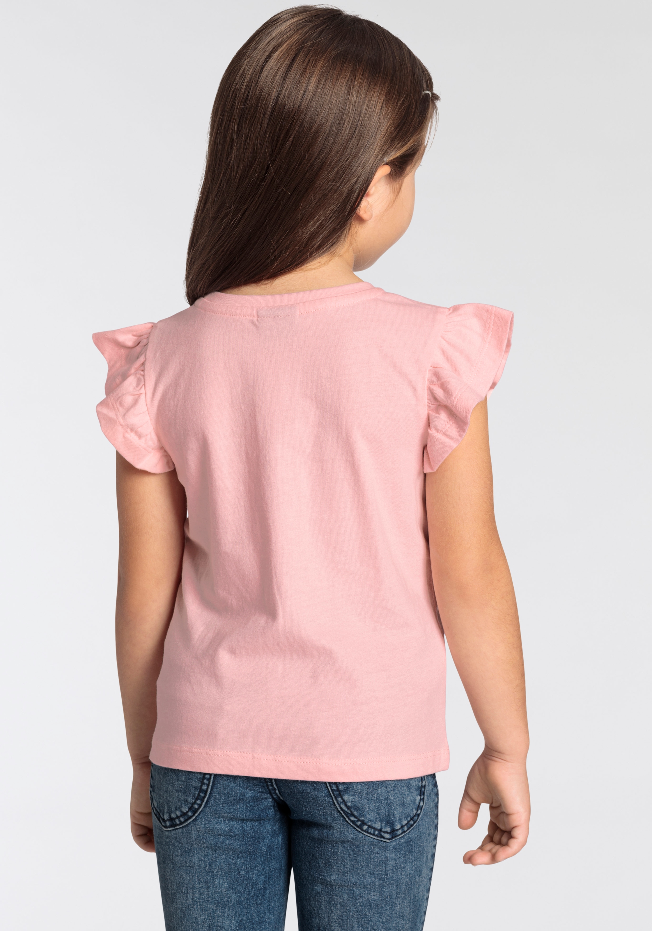 KIDSWORLD T-Shirt »mit Einhorn-Druck«, Kurzarm,  basic geschnitten,  mit modischem Druck