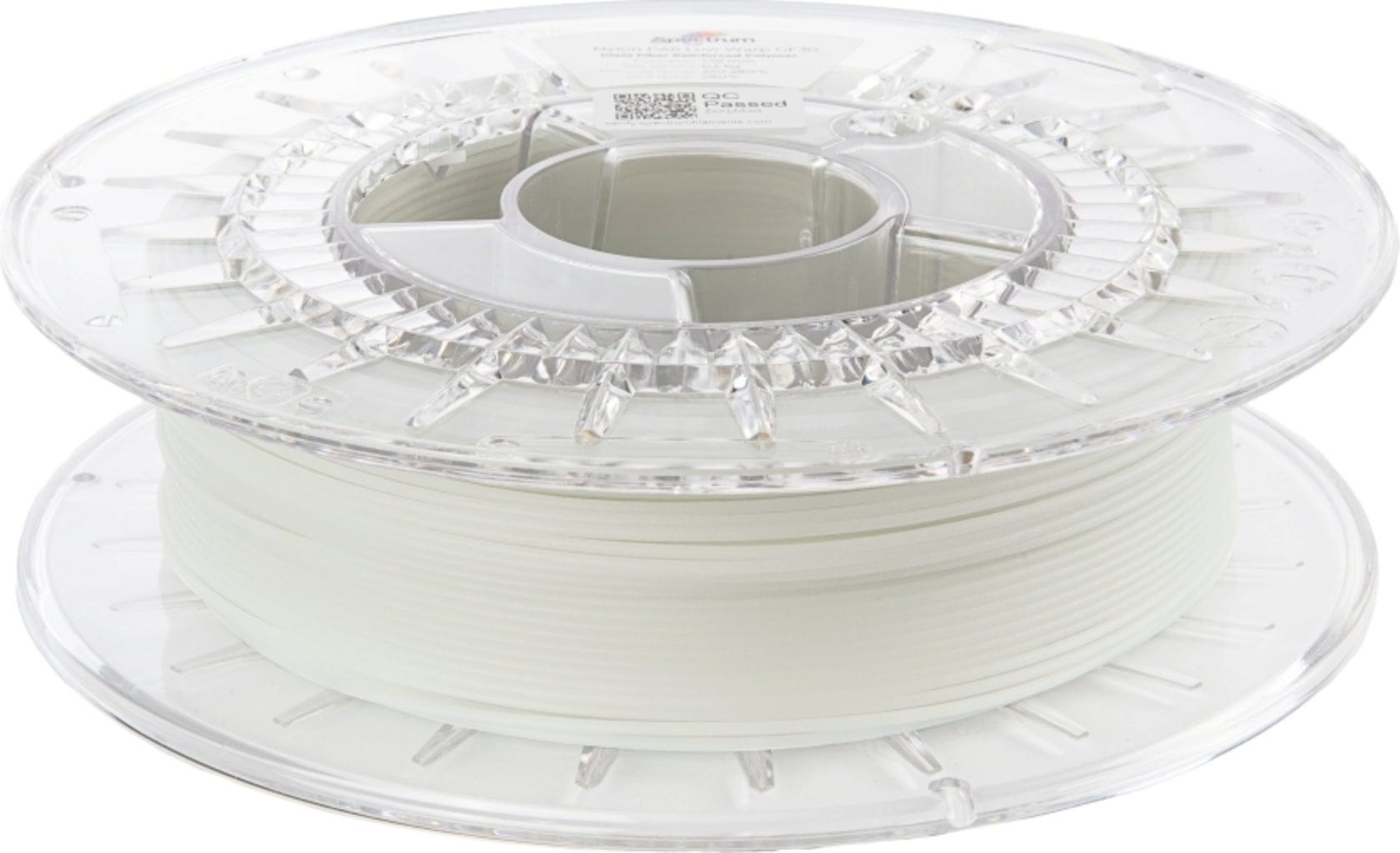 Spectrum  Nylon PA6 Low Warp GF30 Natural, 1,75 mm / 500 g    Wärmebeständiges Material mit 30%igem Glasfaseranteil