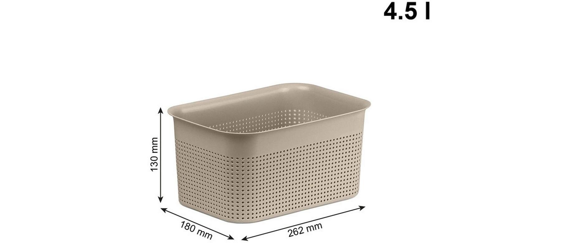 Pflegekörbchen XS PINA CappuccinoKorb für Utensilien, Spielsachen und Pflegeprodukte