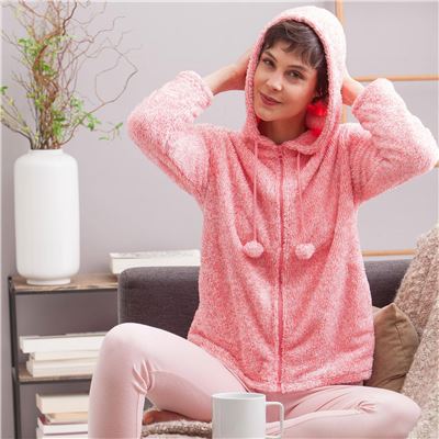 Veste polaire toucher peluche DODO HOMEWEAR® - 240 g/m²