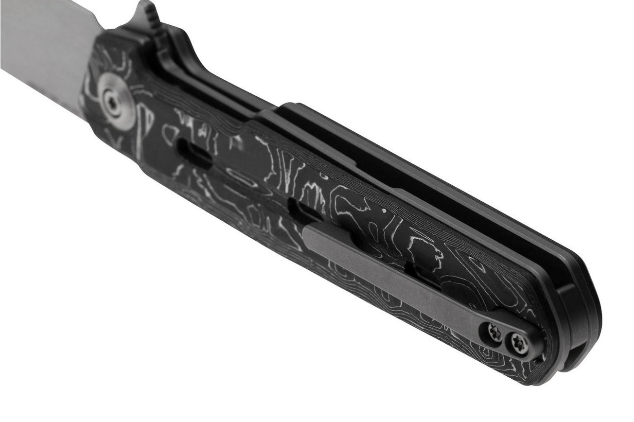 WE Knife Navo WE22026-6 Aluminium Foil Carbon Fiber, zakmes, Ostap Hel design