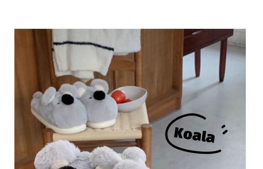 Honkizz - Koala Fluffy Platform Huispantoffels