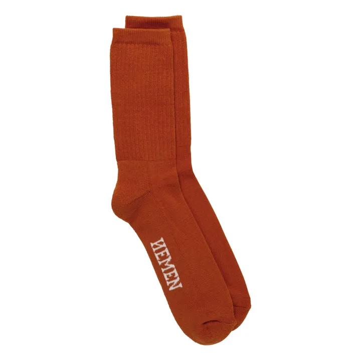 Hemen Biarritz Chaussettes Coton Bio | Terracotta