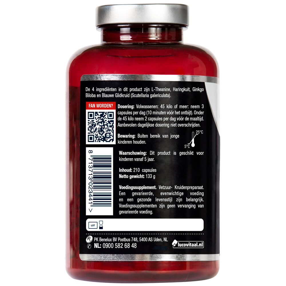 2x Lucovitaal L-theanine Omega 3 210 capsules