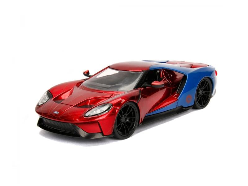 Jada Toys Sportwagen Marvel Spiderman 2017 Ford GT 1:24 Spiderman 2017 Ford GT Sammlermodell im Massstab 1:24