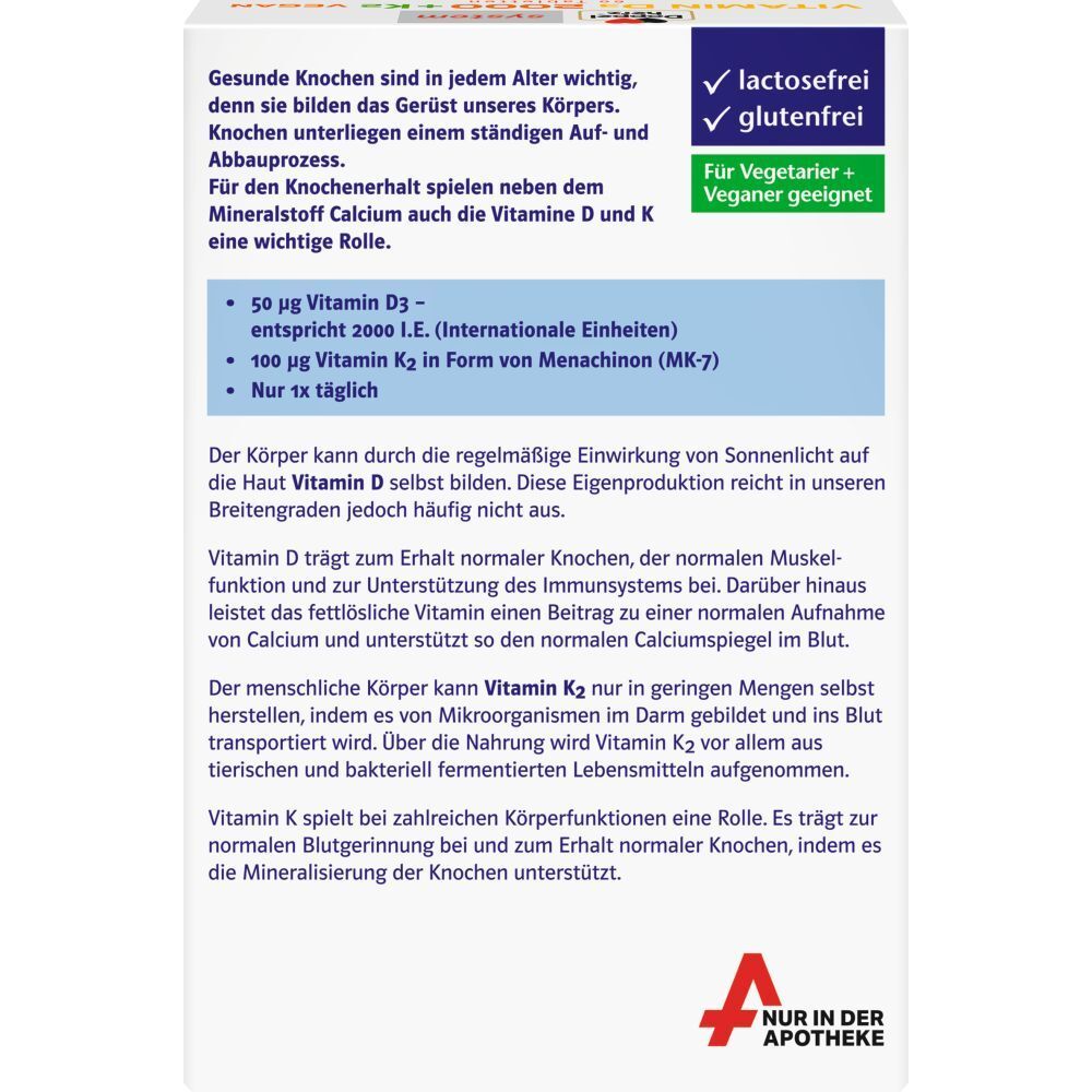 Doppelherz® system Vitamin D3 + K2 2000 Vegan