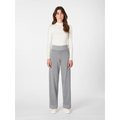 Damen-Strickhose, Hellgrau
