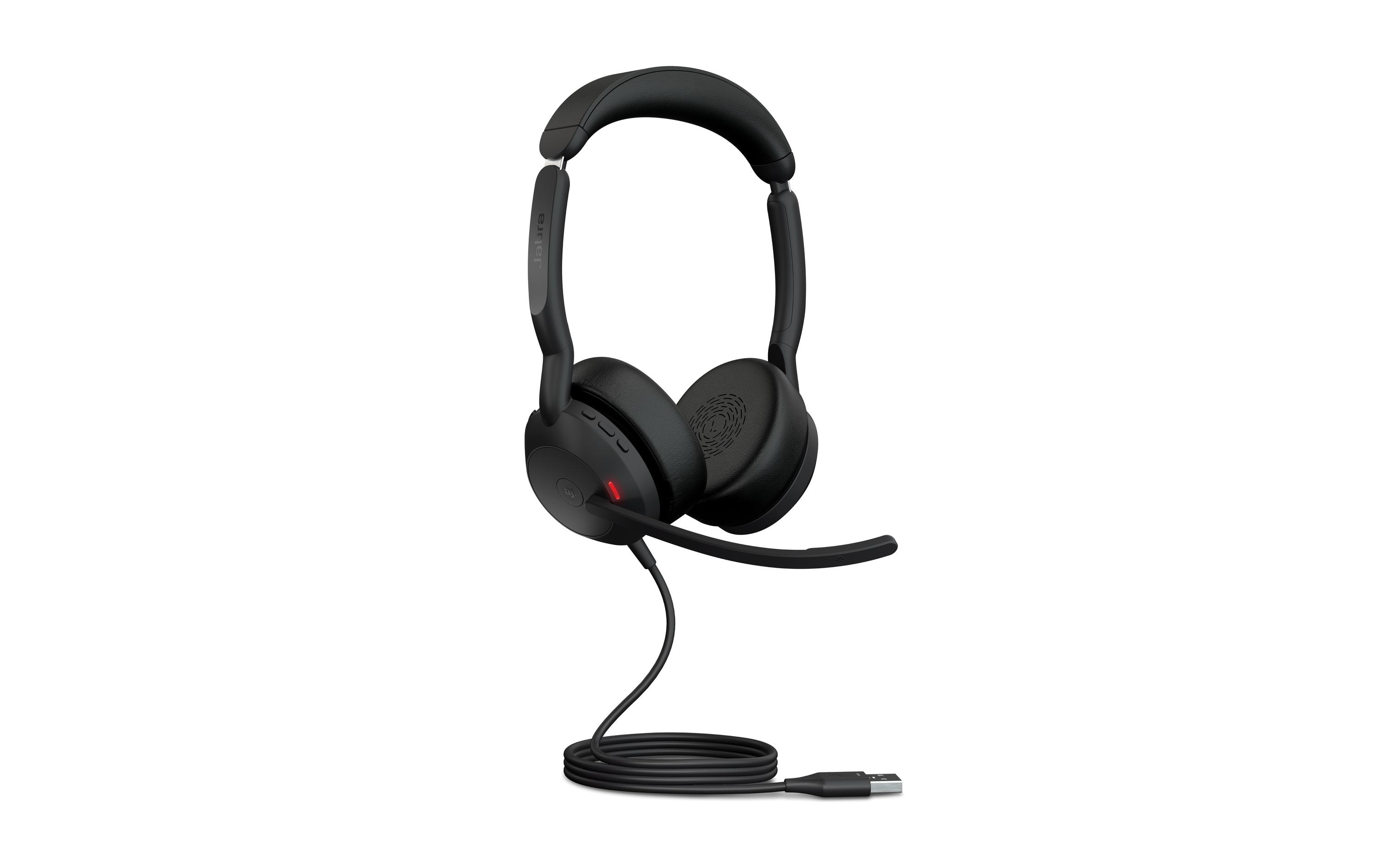 Headset Evolve2 50 Duo MS, USB-A<br>Dank der geräuschunterdrückenden Mikrofone können Sie von überall aus professionell arbeiten