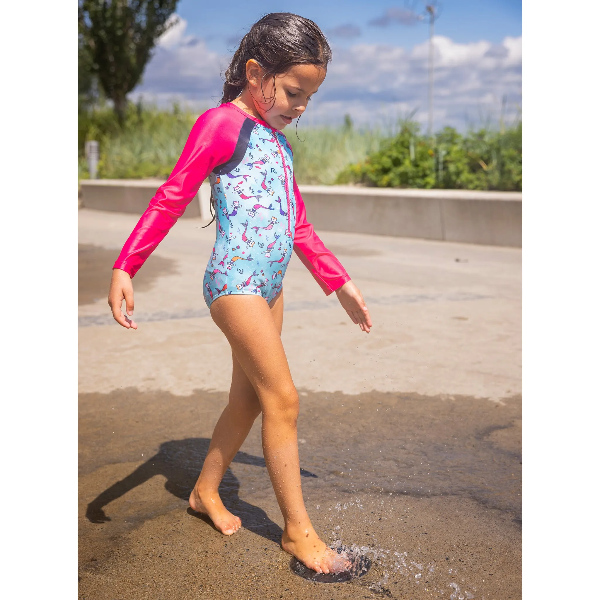 Nanö Maillot UV Manches Longues Chat-Sirène 2-6ans