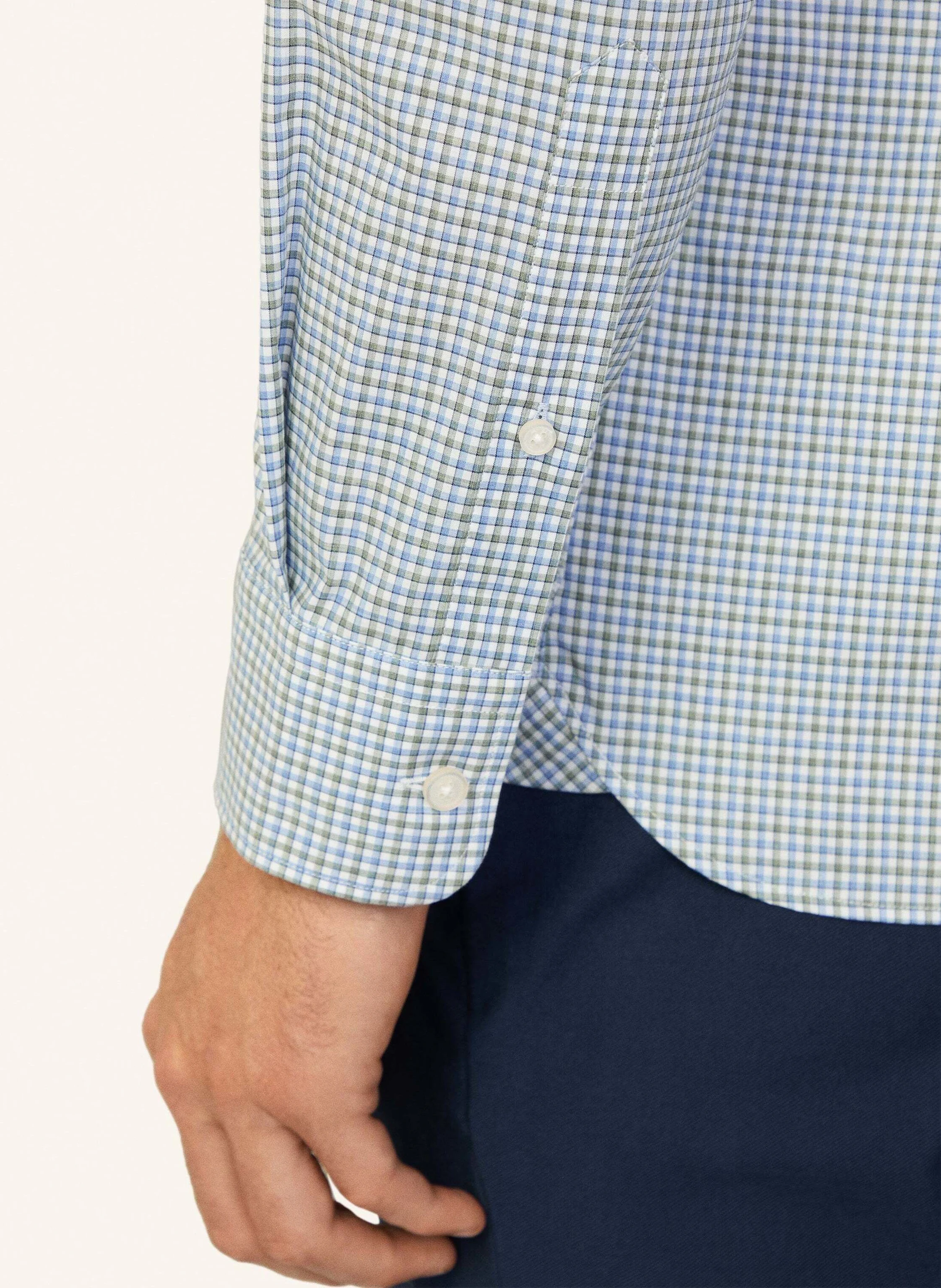 HACKETT LONDON Freizeithemd POPLIN MINI CHECK