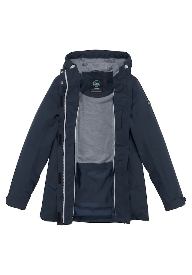 Polarino Funktionsjacke mit Kapuze Wasserdicht, winddicht und atmungsaktiv. Wassersäule 3000mm