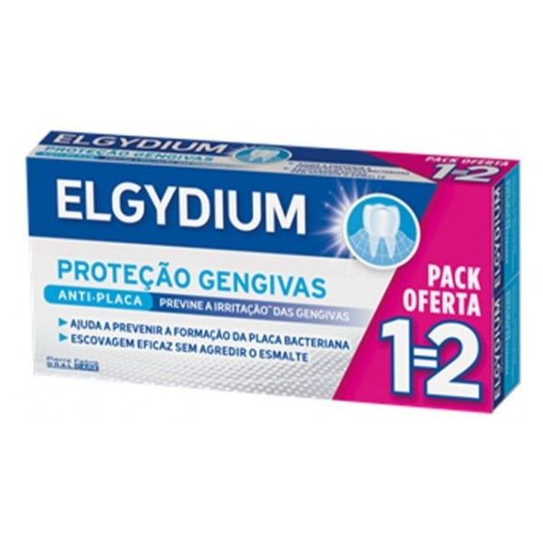 Elgydium Pasta de Dentes Proteção Gengivas 2x75ml