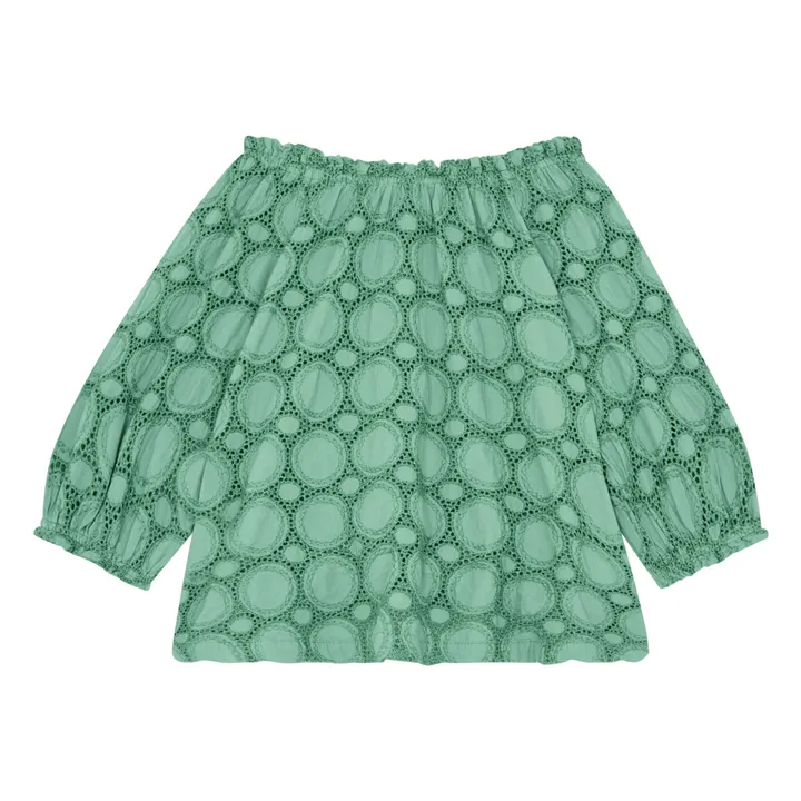 Zhoe & Tobiah Blouse Ajourée | Vert argile