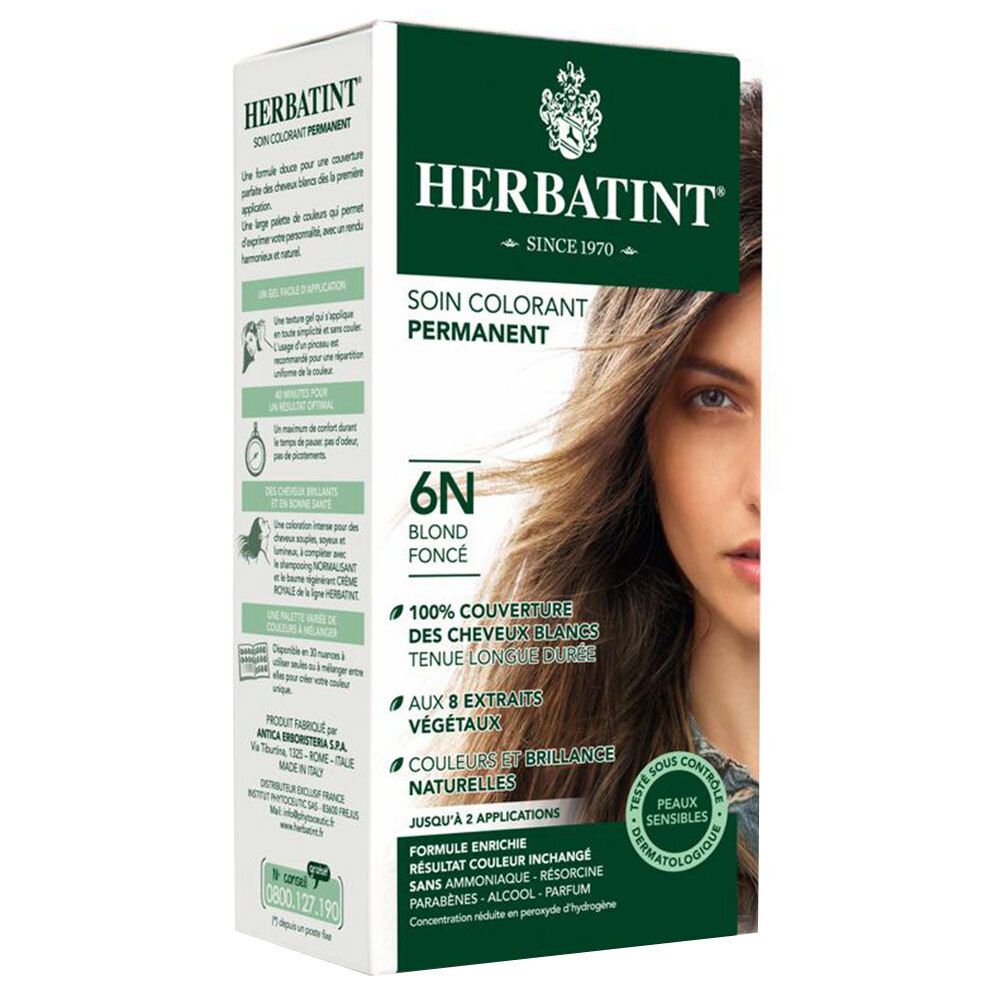 HERBATINT® 6N dunkel Blond permanent Haar Coloration