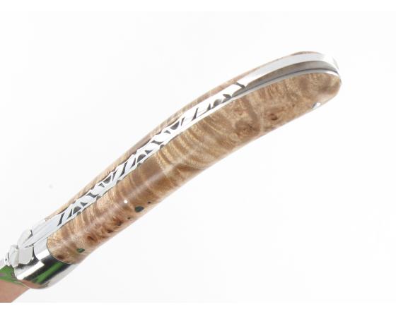 Laguiole Pocket Erable Stabilisé 14C28 Couteau de Poche - Laguiole par Fontenille Pataud