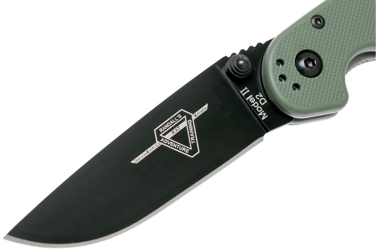 Ontario RAT-2 D2 od green, plain edge black, 8830OD
