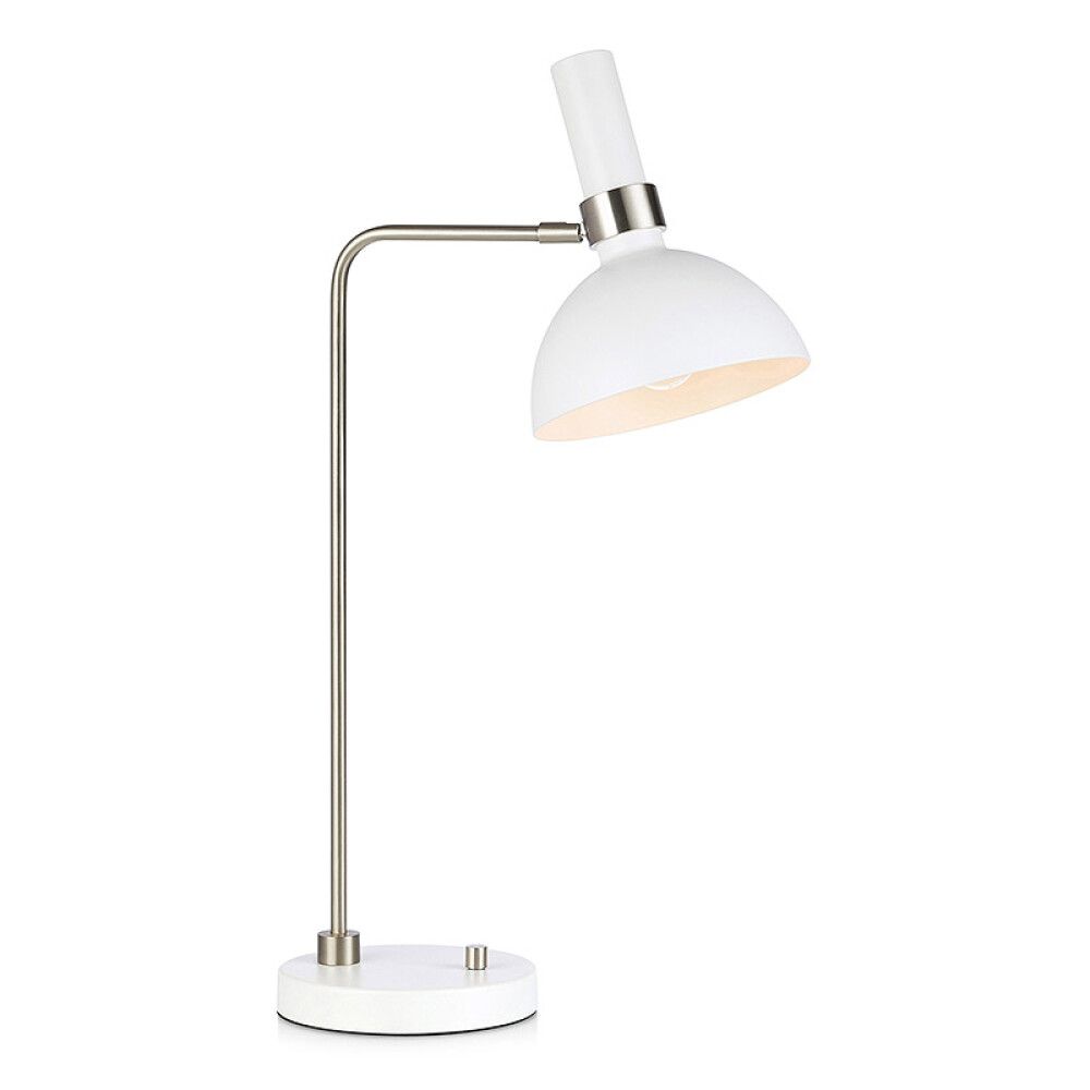 BORDLAMPE MARSKSLÖJD LARRYHVIT/STÅL