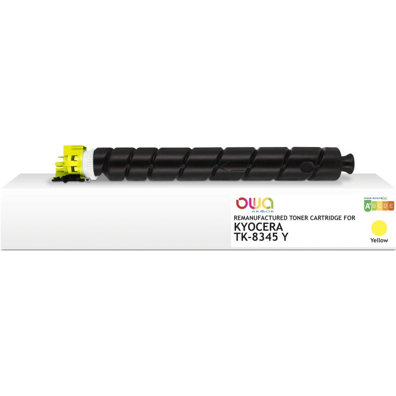 Toner remanufacturé OWA - standard - Jaune - pour KYOCERA TK-8345Y