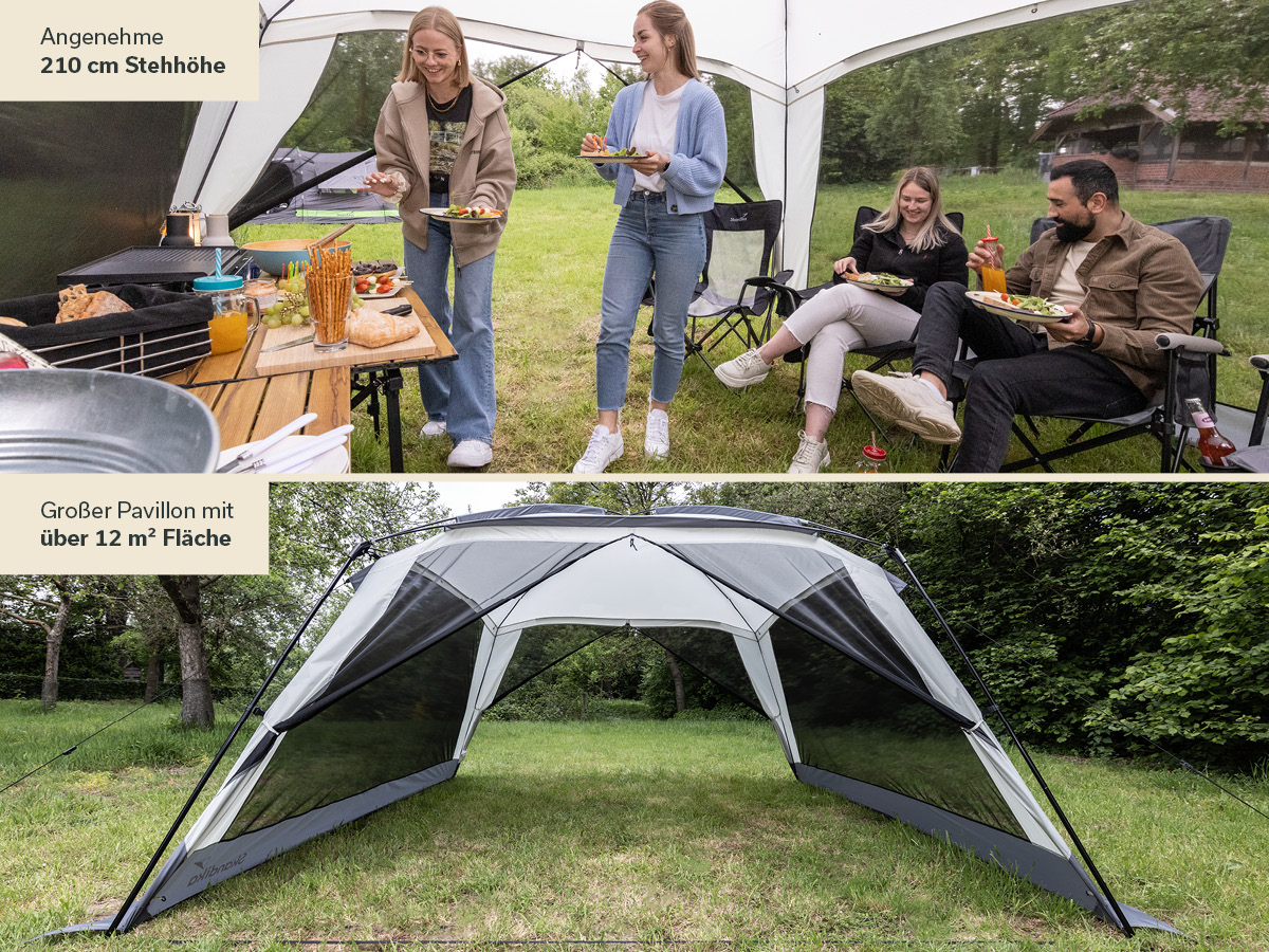 Skandika Pavillon Fortun 350 paviljoen met wanden