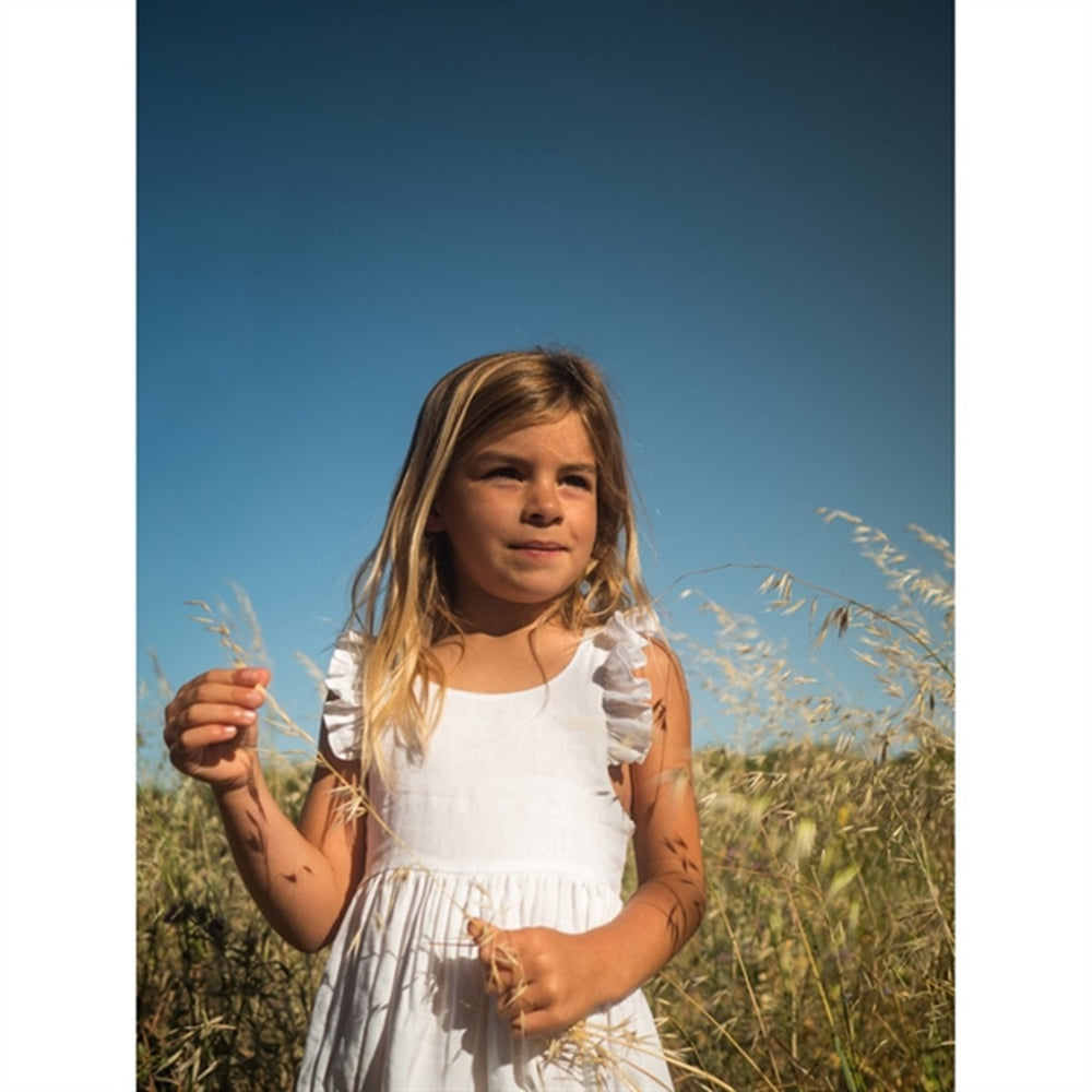 White Danita Frill Kjole - MarMar → Luksusbaby.dk