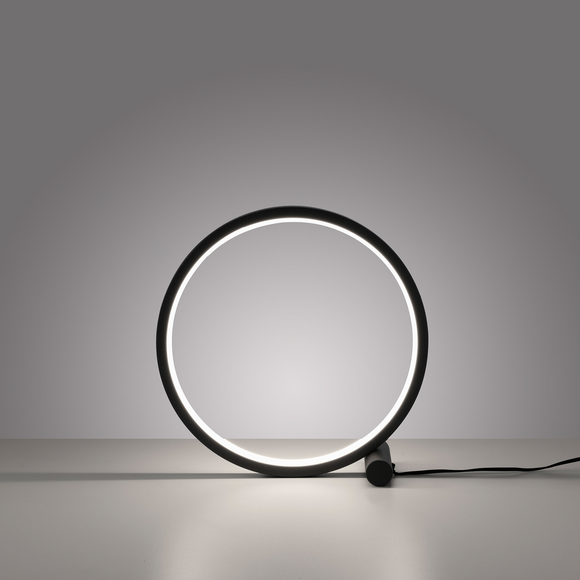 LED-Tischleuchte - schwarz - Ø 25 cm