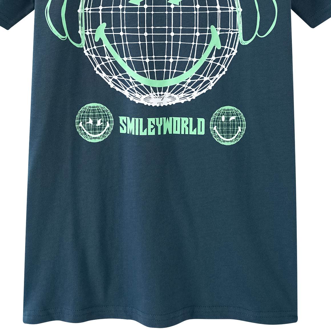 Beatwear SmileyWorld T-Shirt mit Print dunkelpetrol