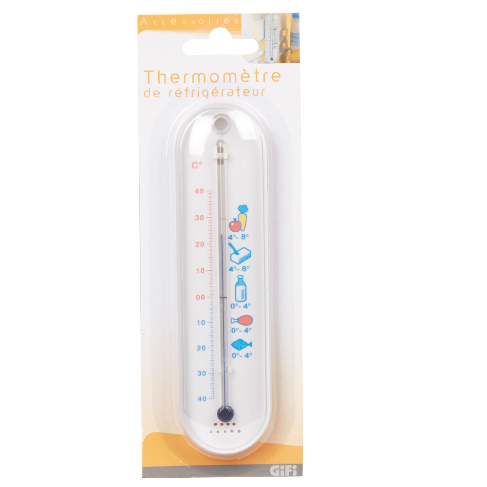 Thermomètre de réfrigérateur blanc