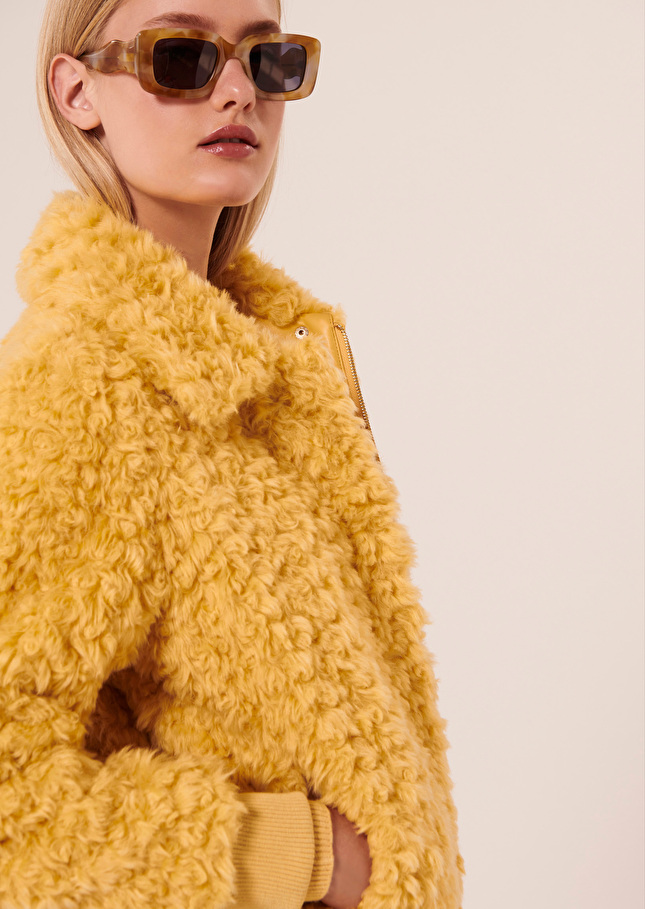 Blouson Biancajaune en fausse fourrure