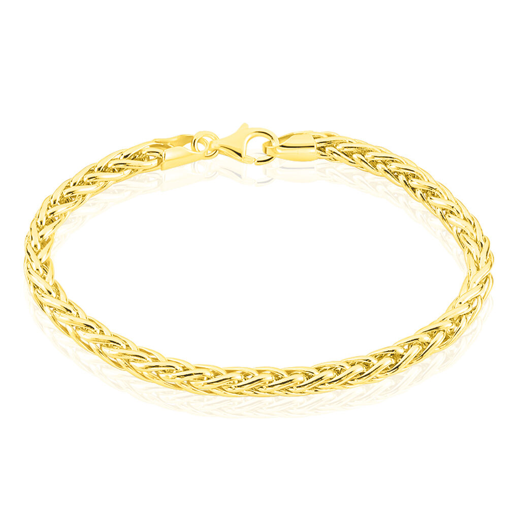 Bracelet Jayna Maille Palmier Or Jaune