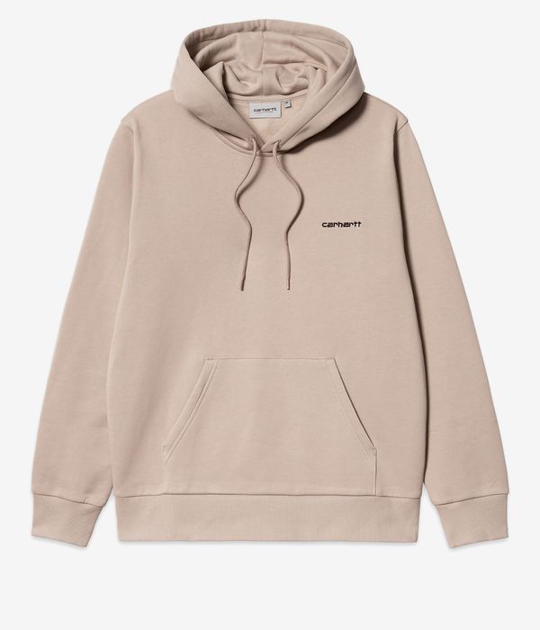 Carhartt WIP Script Embroidery Hoodie (wall black)