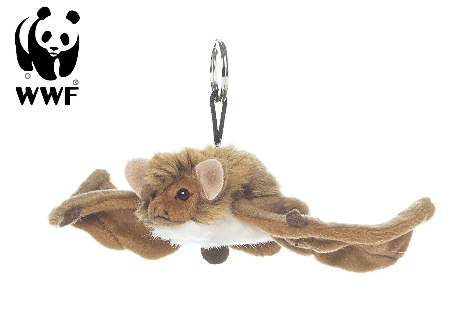 WWF Plüschtier Fledermaus (23cm) lebensecht Kuscheltier Stofftier Bat zum aufhängen