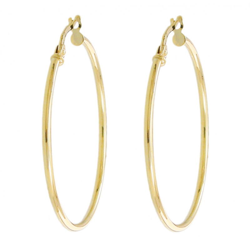 Boucles d'Oreilles Créoles Or Jaune