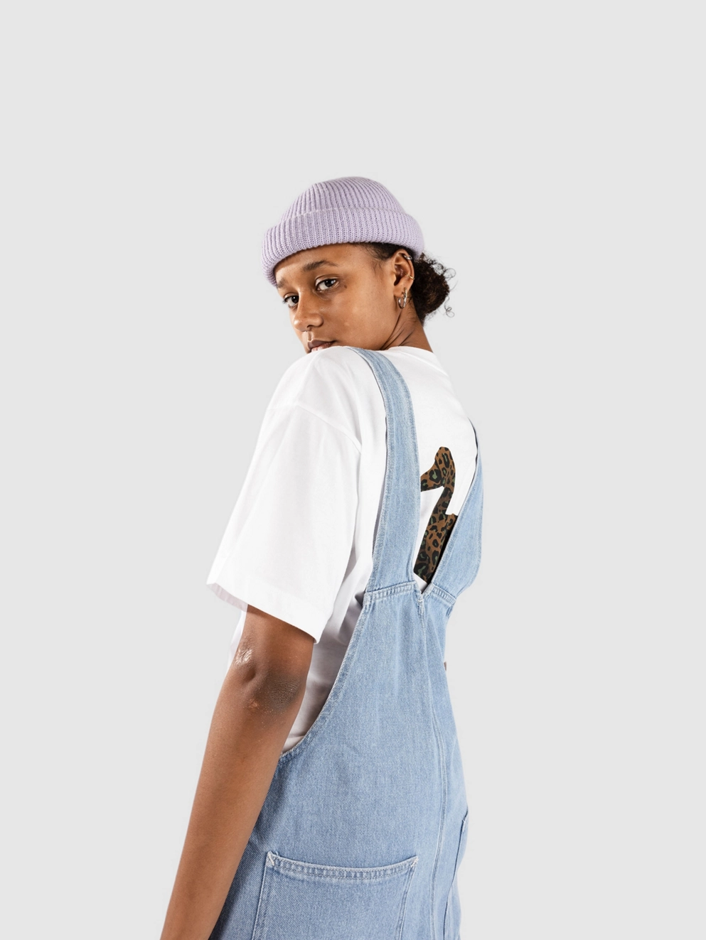 Carhartt WIP Bib Overall Straight Dungaree Jeans stone bleached blue