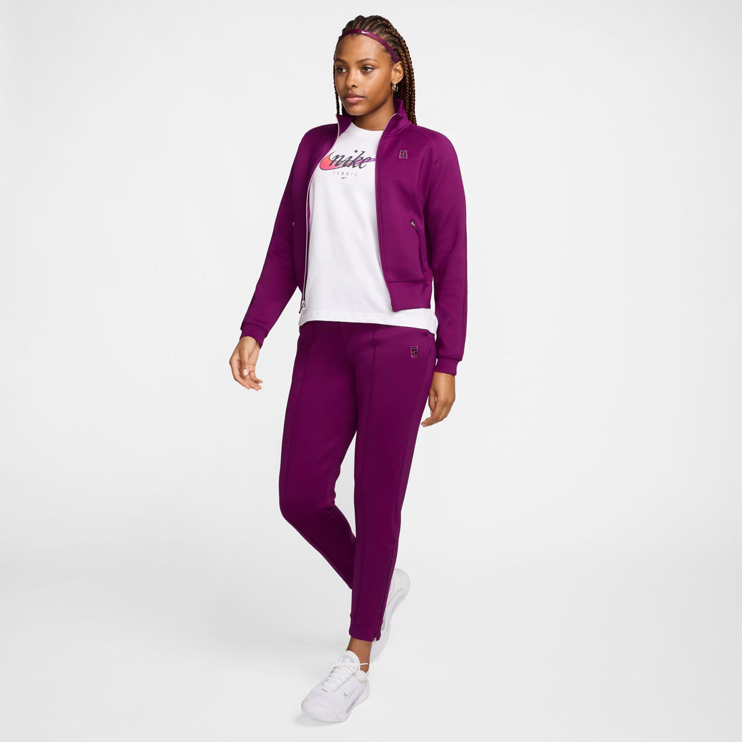 Nike Court Heritage Veste De Survêtement Femmes - Berry