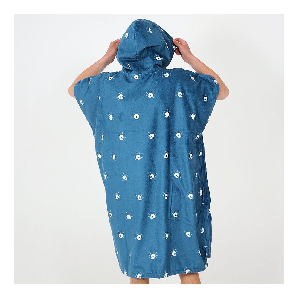 After Essentials SKULLS INK - Poncho bleu