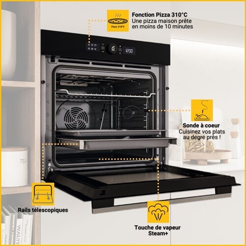Four encastrable Whirlpool WO54S8PPM1SXAF