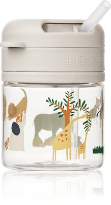 LIEWOOD Pavia Tritan Sugerørkopp 280 ml, All Together/Sandy