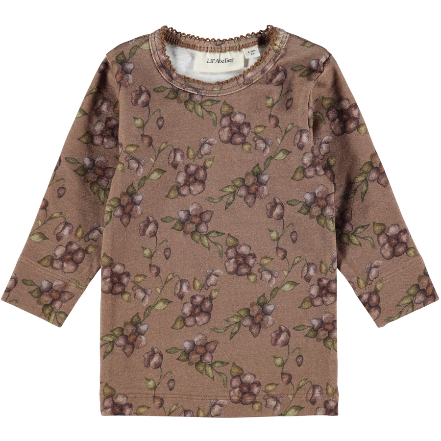 Lil'Atelier Langarmshirt Nbfgaya Woodsmoke