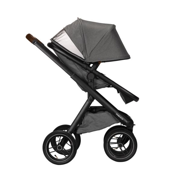 Dubatti One E5 Kinderwagen 2-in-1 Frame Black\/Dark Brown