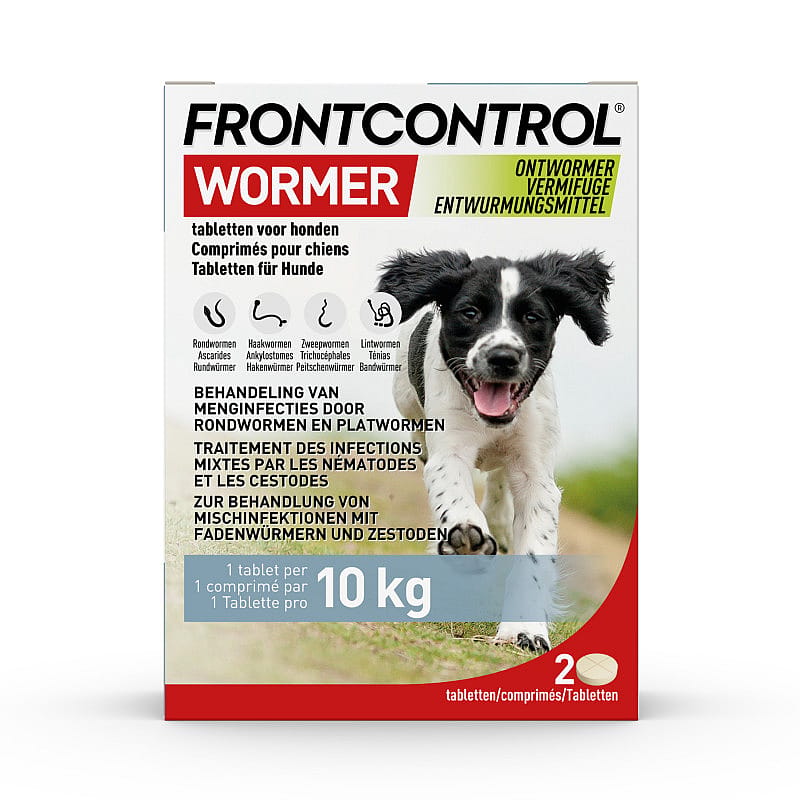 Frontcontrol Ontwormer Hond | 2 tabletten | 15593.1