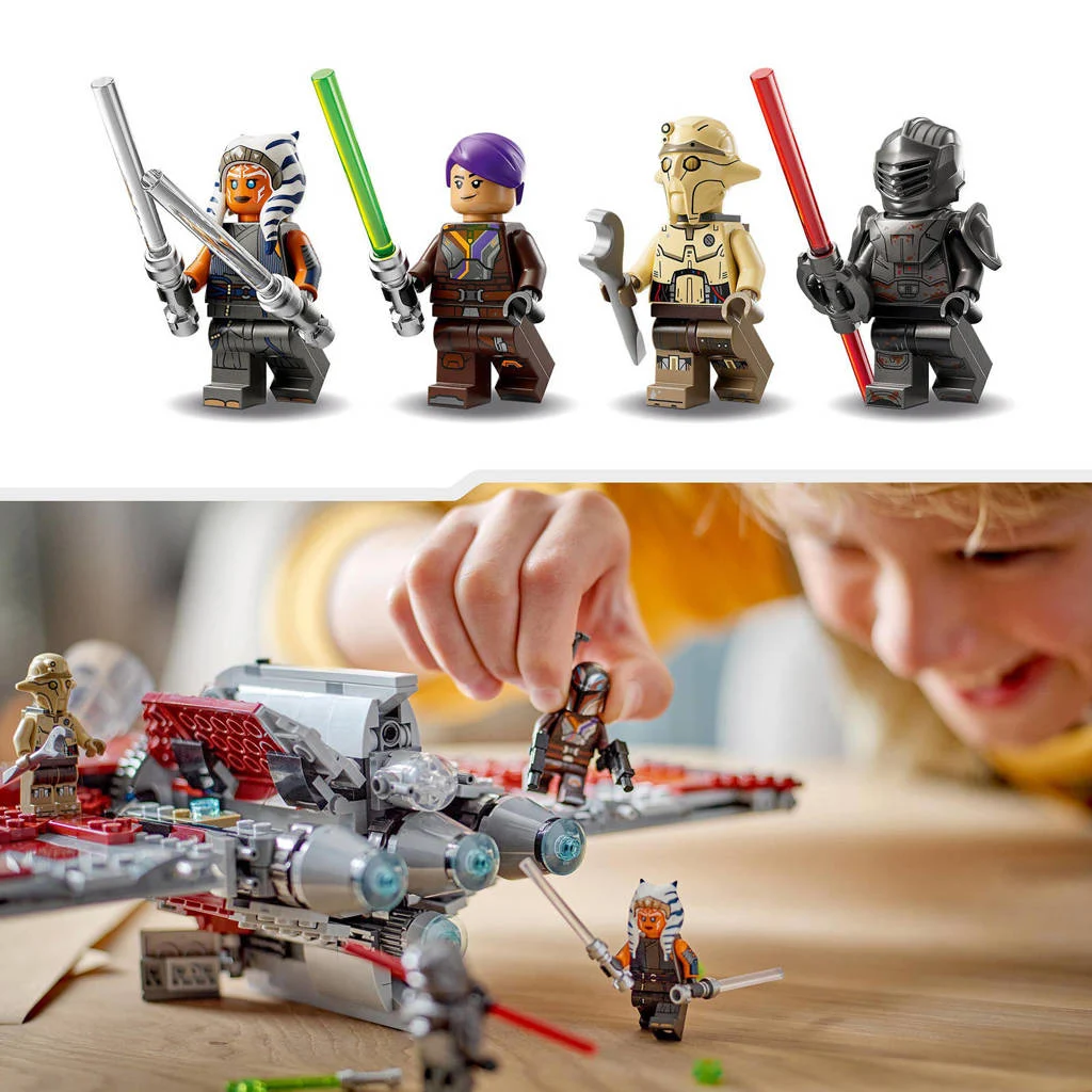 Verbluffend goedAhsoka Tano's T-6 Jedi shuttle Constructie Speelgoed Ruimteschip Set 75362