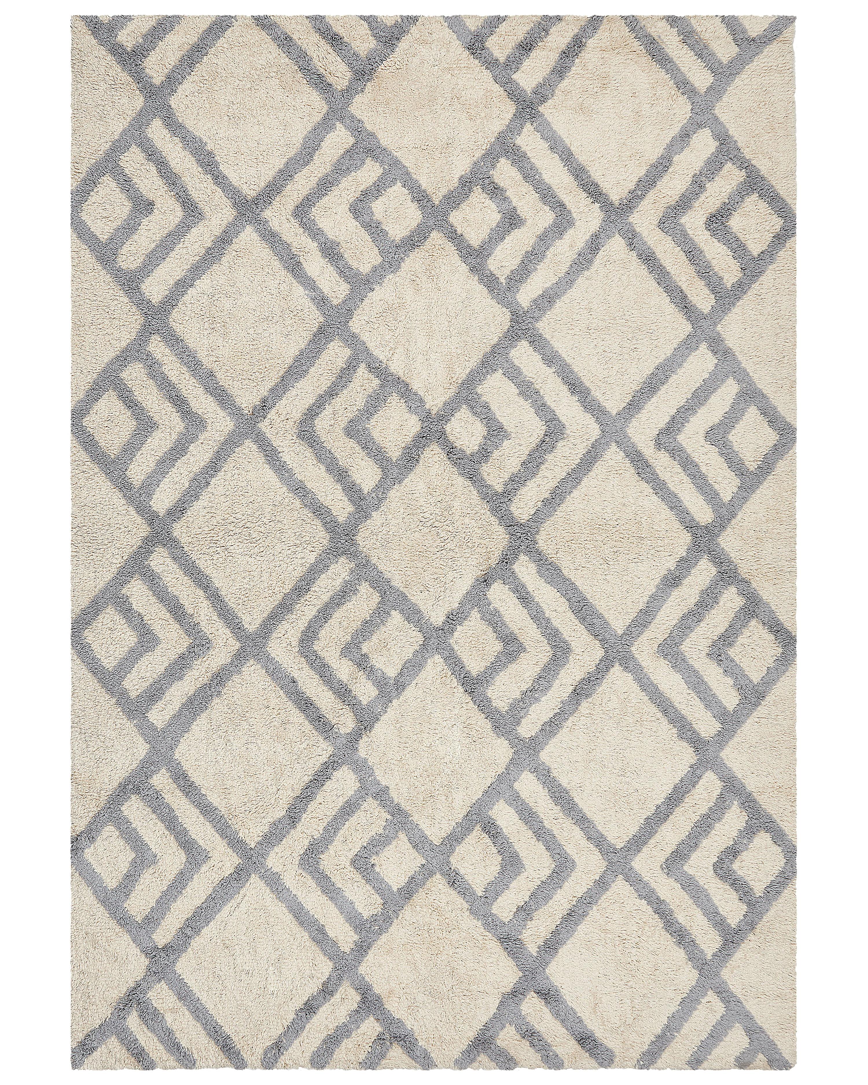 Vloerkleed NEVSEHIR Beige 160 x 230 cm Katoen
