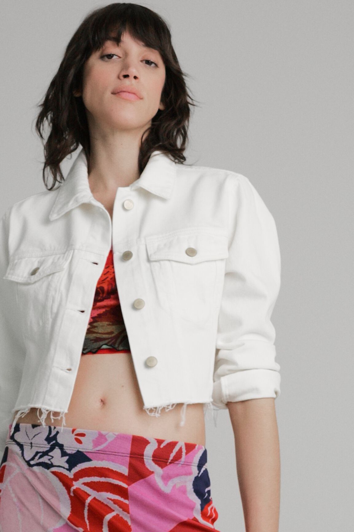 Veste en jean courte