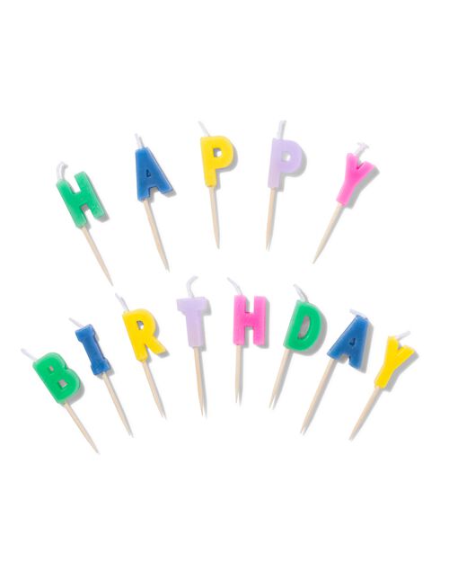 bougies de gâteau happy birthday