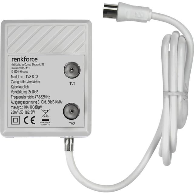 Renkforce RF-4279930 Kabel-tv-forstærker 1 stk